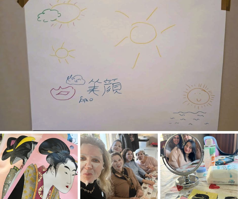 Collage di foto scattate durante il laboratorio