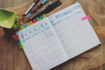 agenda sulla scrivania per la pianificazione